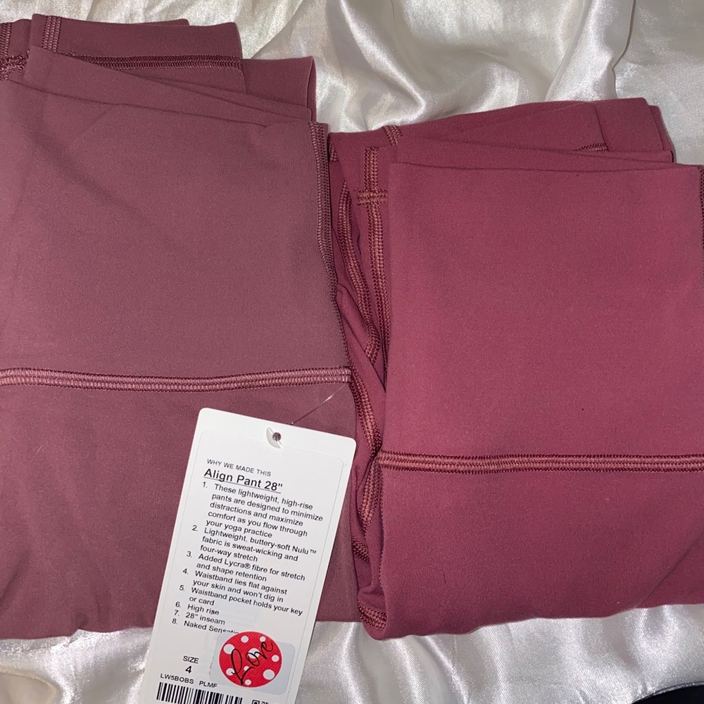 Lululemon color comparison NOT FOR SALE